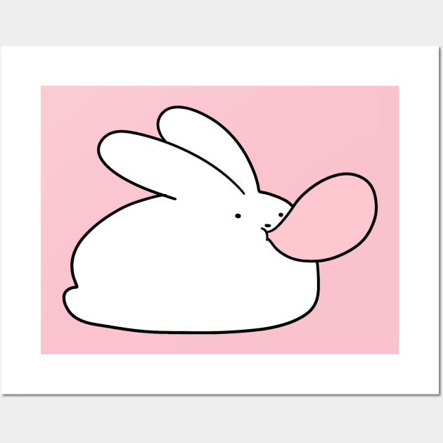 Bubblegum Bunny Wall Art by saradaboru